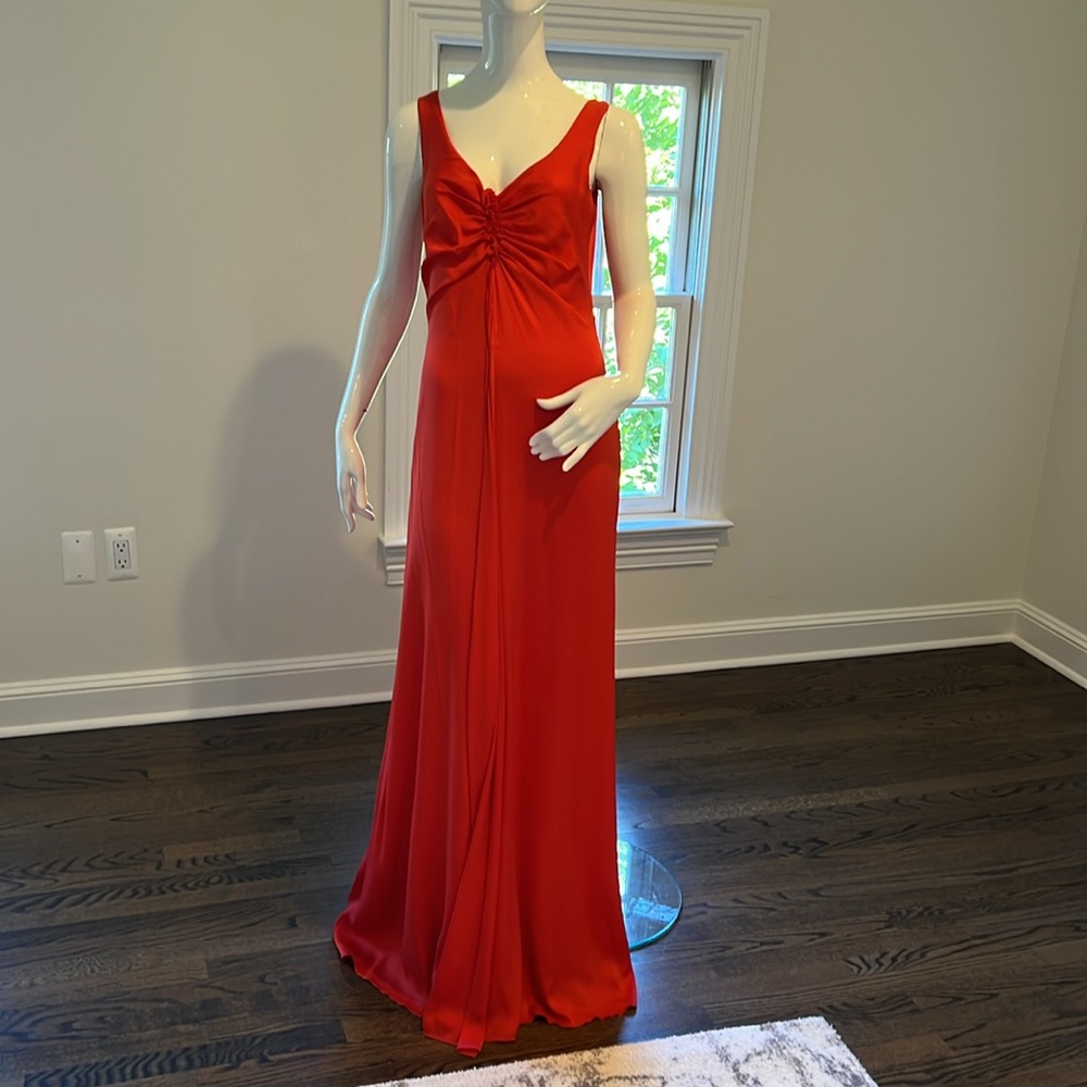 Authentic Armani Collezioni red sleeveless Gown
